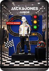 Jack and Jones Junior campaign display