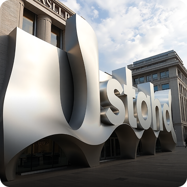Brand installation structural piece by The VM Co