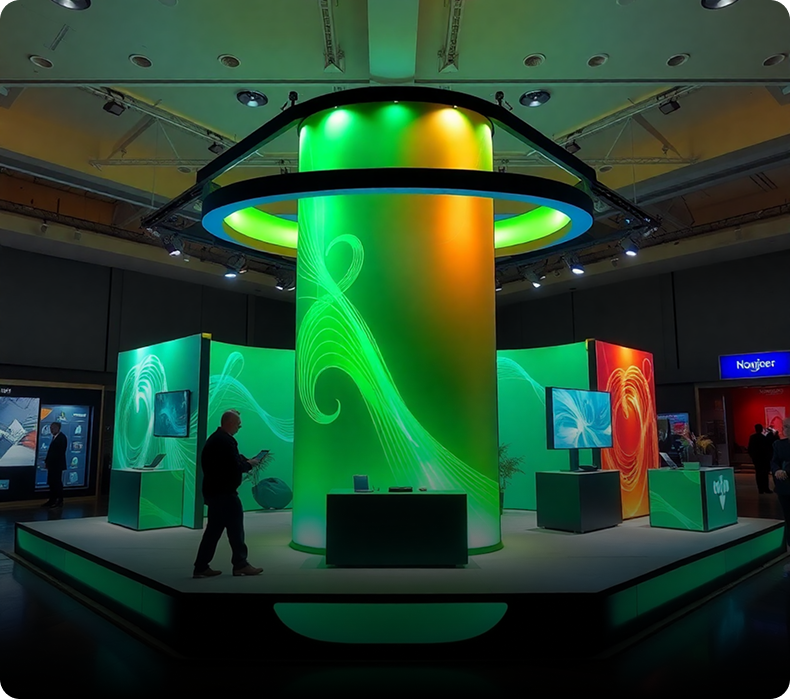 Tech summit pavilion exhibition build by The VM Co